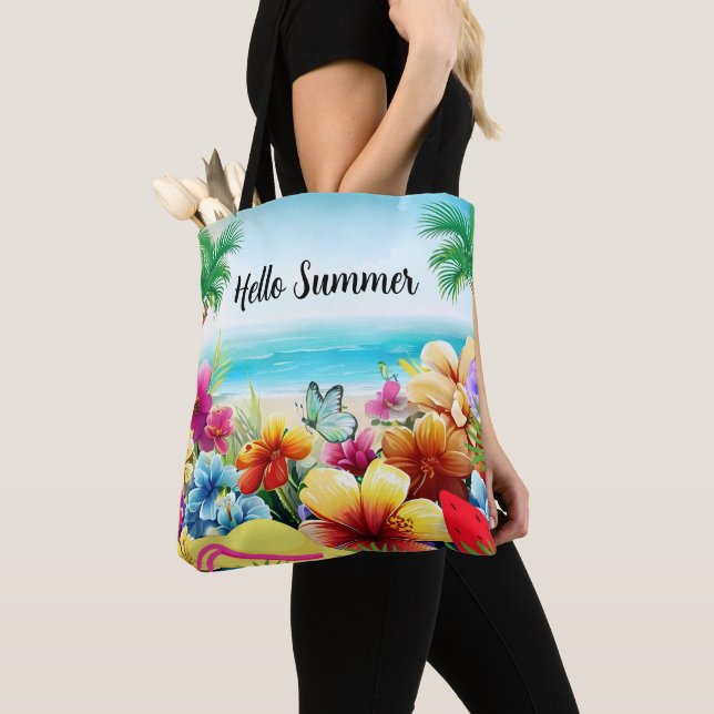 Tote Bag Plage d'été amusante (De près)