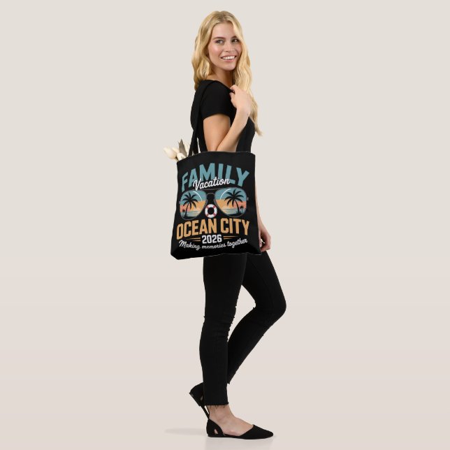 Tote Bag Plage d'Ocean City (Sur le modèle)