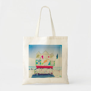 Tote Bag Plage du sud de la tour   de maître nageur, Miami
