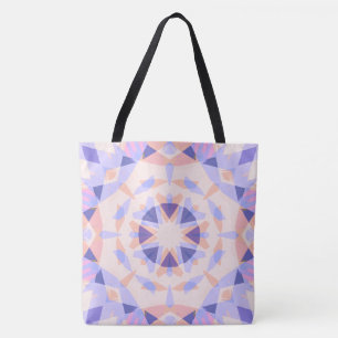 Tote Bag Plage Eclectique Pretty Purple Pastel Rose Star