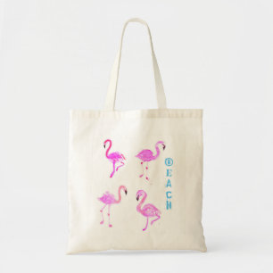 Tote Bag Plage Fourre-tout de Flamant rose