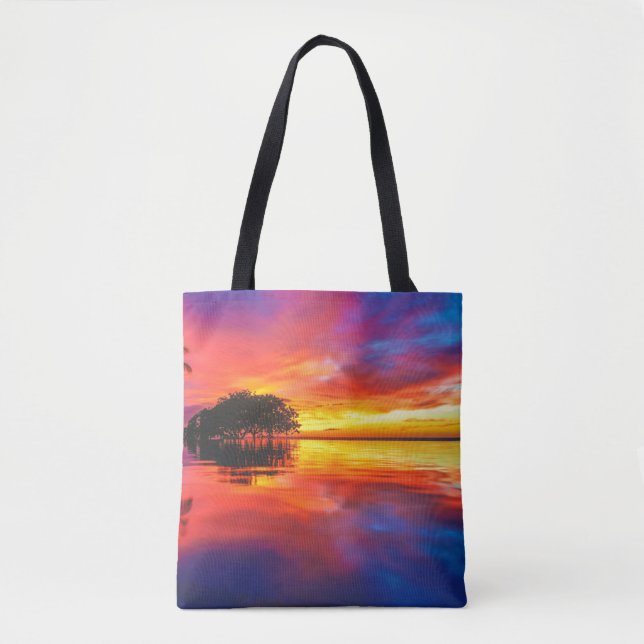 Tote Bag Plage majestueuse du coucher du soleil | Wailea, (Devant)
