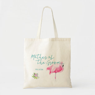 Tote Bag Plage mer flamingo mère mariage du marié