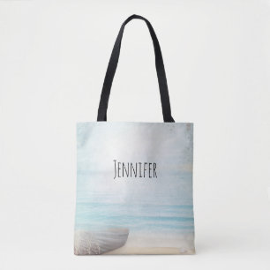 Tote Bag Plage nautique avec Rowboat & Fishing Net