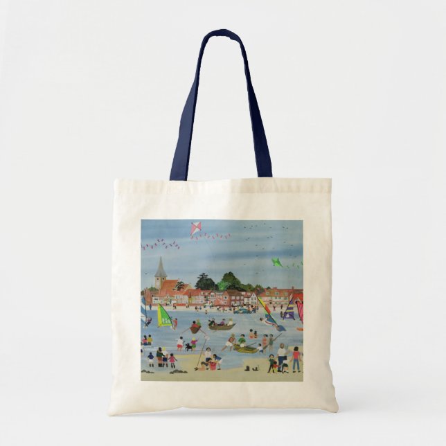 Tote Bag Plage occupée (Devant)