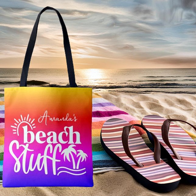 Tote Bag "Plage" personnalisée (Créateur téléchargé)