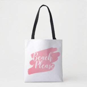 Tote Bag Plage Plage Blush Pink Beach