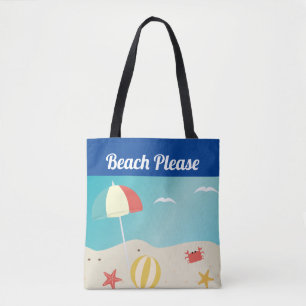 Tote Bag Plage Plage Playa de Playa de Playa