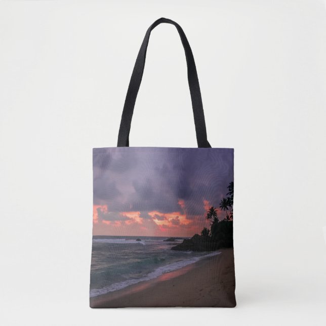 Tote Bag Plage romantique à Dusk (Devant)