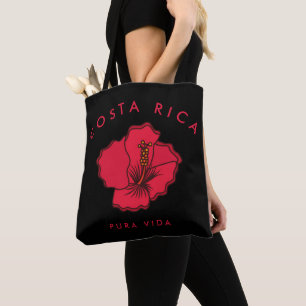 Tote Bag Plage rouge Fourre-tout de ketmie du Costa Rica
