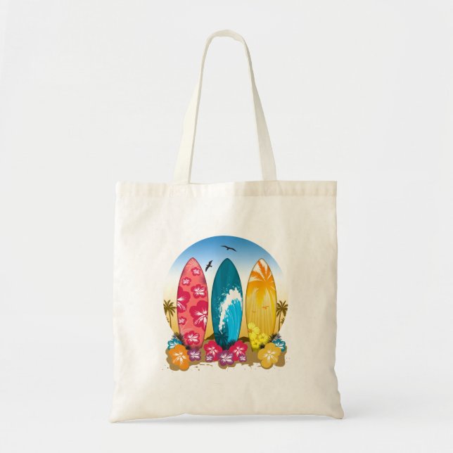Tote Bag Plage Surboard (Devant)
