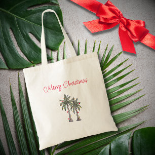 Tote Bag Plage Tropical Joyeux Palm Trees