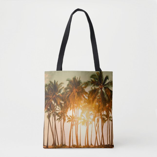 Tote Bag Plage tropicale (Devant)
