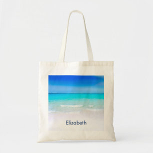 Tote Bag Plage tropicale avec une mer turquoise Custom