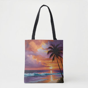 Tote Bag Plage tropicale Sunset Dreams