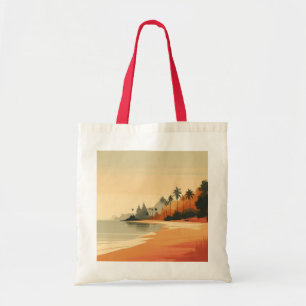 Tote Bag Plage vintage/rétro/tropicale
