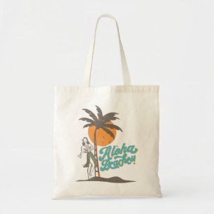 Tote Bag Plages d'Aloha Hula Girl Hawaii Hawaii Retro Hawai