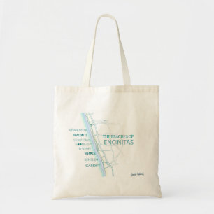 Tote Bag Plages de conception d'Encinitas