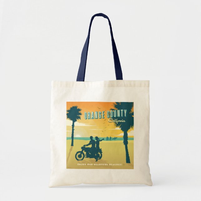 Tote Bag Plages du comté d'Orange, Californie (Devant)