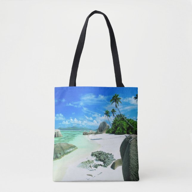 Tote Bag Plages tropicales | L'île de La Digue (Devant)