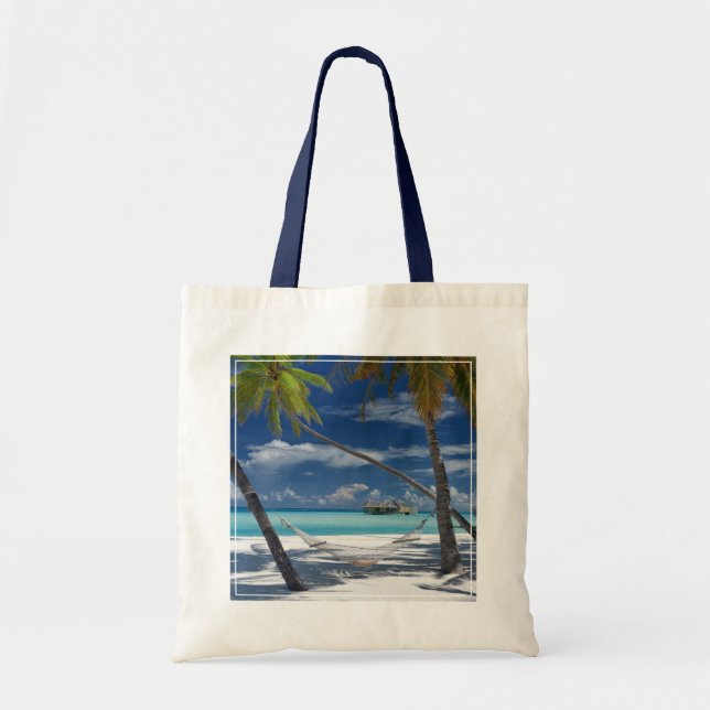Tote Bag Plages tropicales | Sandy Beach, Maldives (Devant)