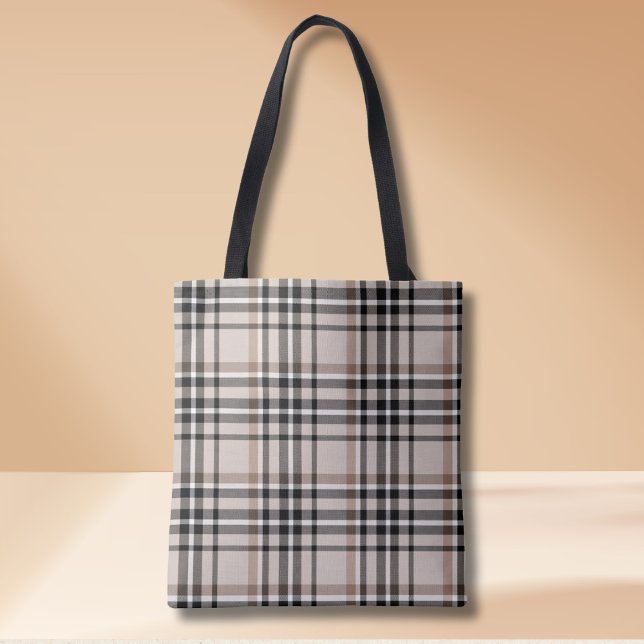 Tote Bag Plaid beige (Créateur téléchargé)