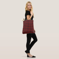 Plaid Checkered classique moderne noir rouge de