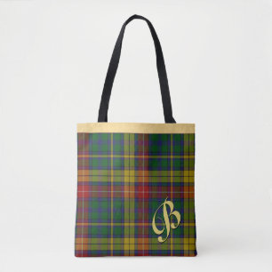 Tote Bag Plaid de tartan classique de Buchanan Fourre-tout