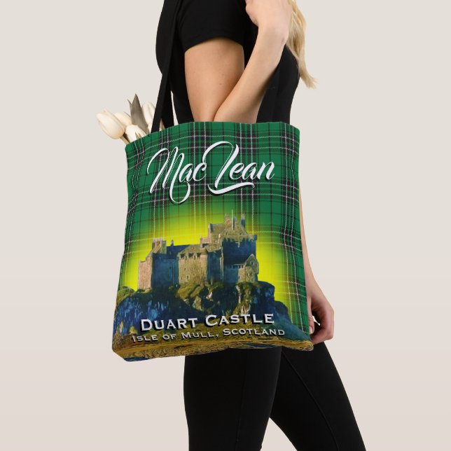 Tote Bag Plaid de tartan écossais de château de MacLean (De près)