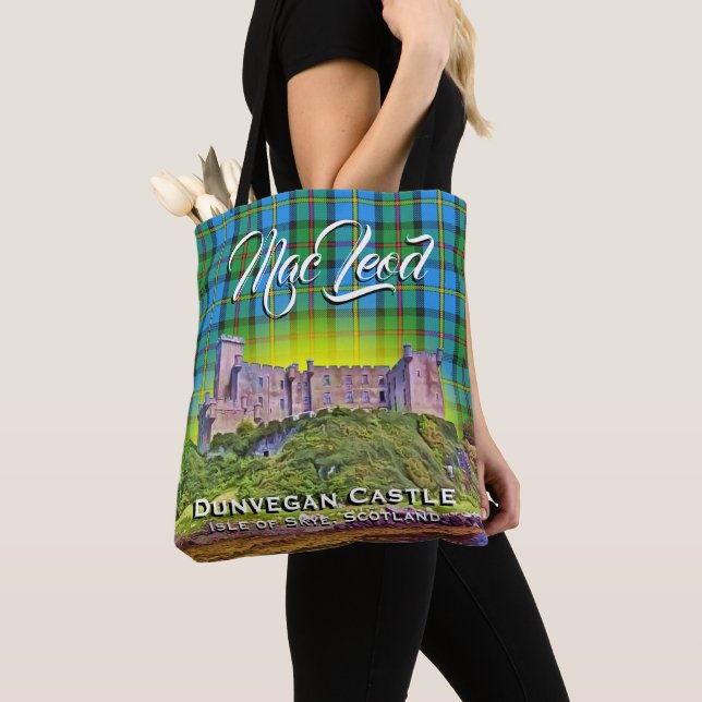 Tote Bag Plaid de tartan écossais de château de MacLeod (De près)