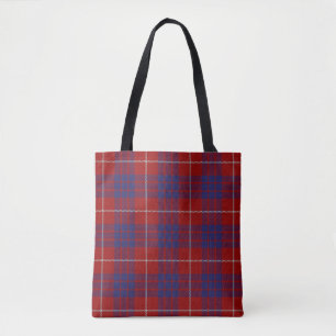 Tote Bag Plaid de tartan écossais de Hamilton de clan