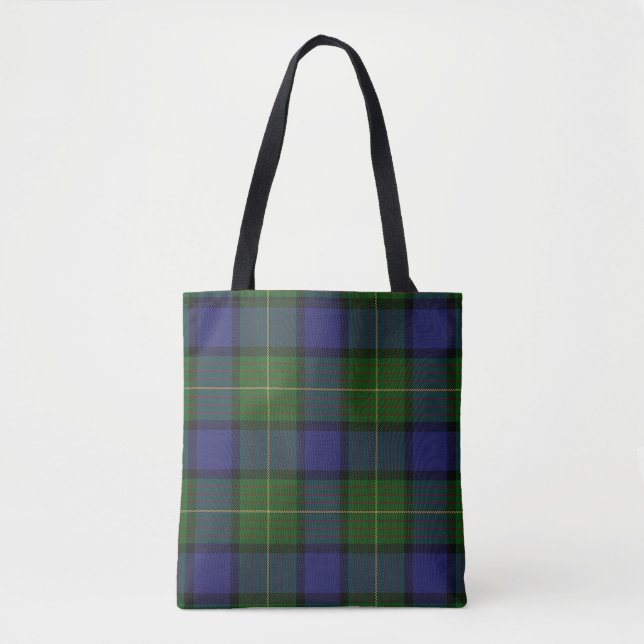 Tote Bag Plaid de tartan écossais de Muir de clan (Devant)