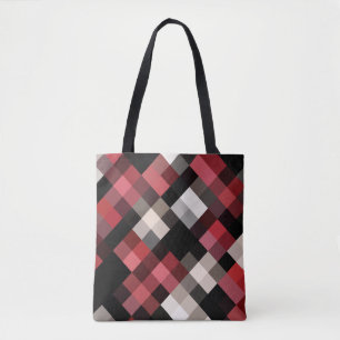 Tote Bag Plaid noir noir