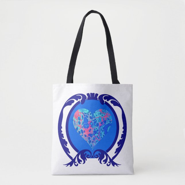 Tote Bag Plaisir bleu Fourre-tout deux (Devant)