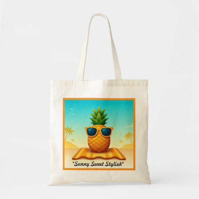 Tote Bag "Plaisir tropical radiant" (Devant)