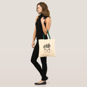 Tote Bag Plan de Boston Terrier One Line Fourre-tout