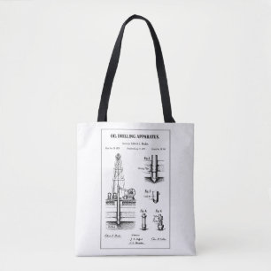 Tote Bag plan de forage pétrolier