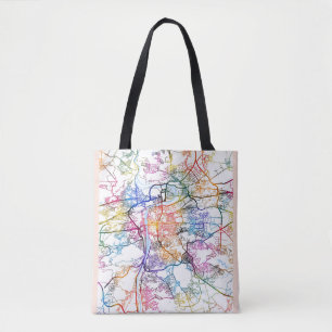 Tote Bag Plan de la ville de Prague en République tchèque