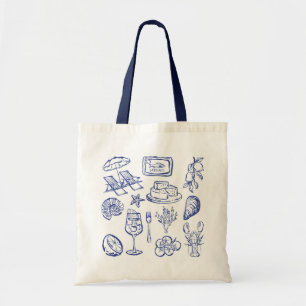 Tote Bag Plan de vie méditerranéen