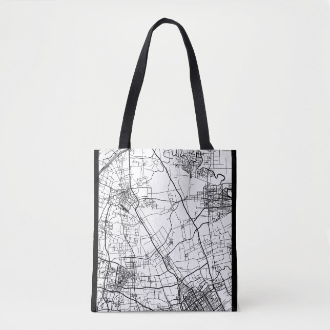 Tote Bag Plan de ville de Yangzhou Chine (Devant)