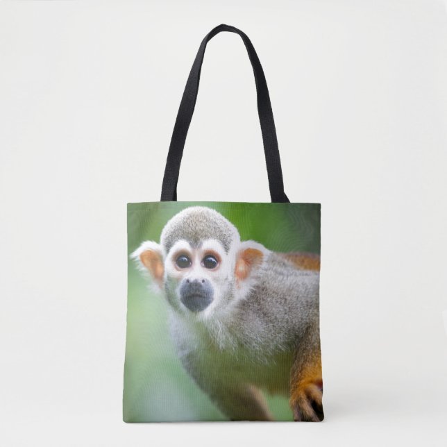 Tote Bag Plan rapproché d'un singe-écureuil commun (Devant)