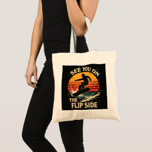 Tote Bag Planche à neige drôle - À vous de jouer de l'autre