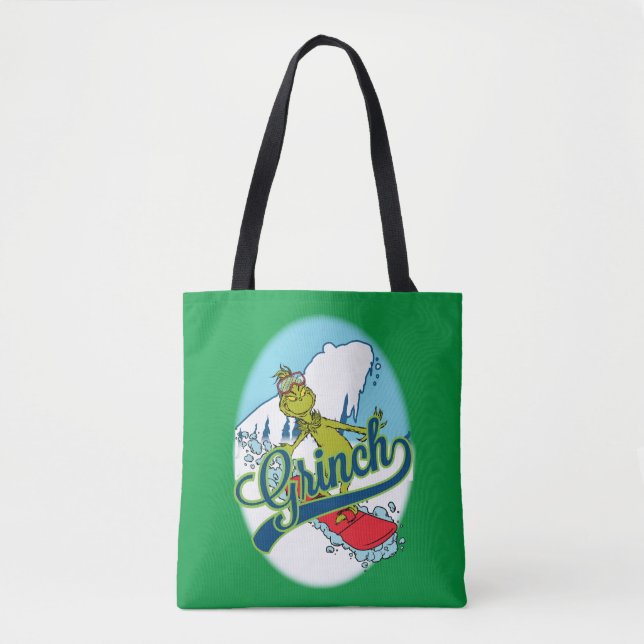 Tote Bag Planche à neige du Grinch (Devant)