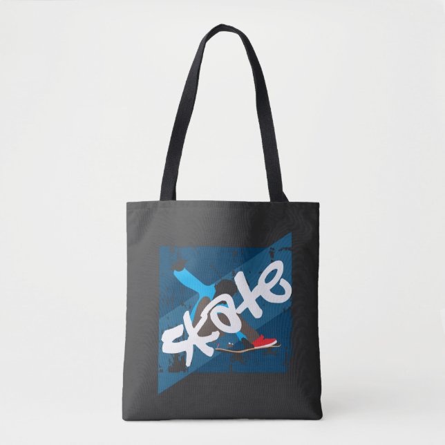 Tote Bag Planche à roulettes vintage (Devant)