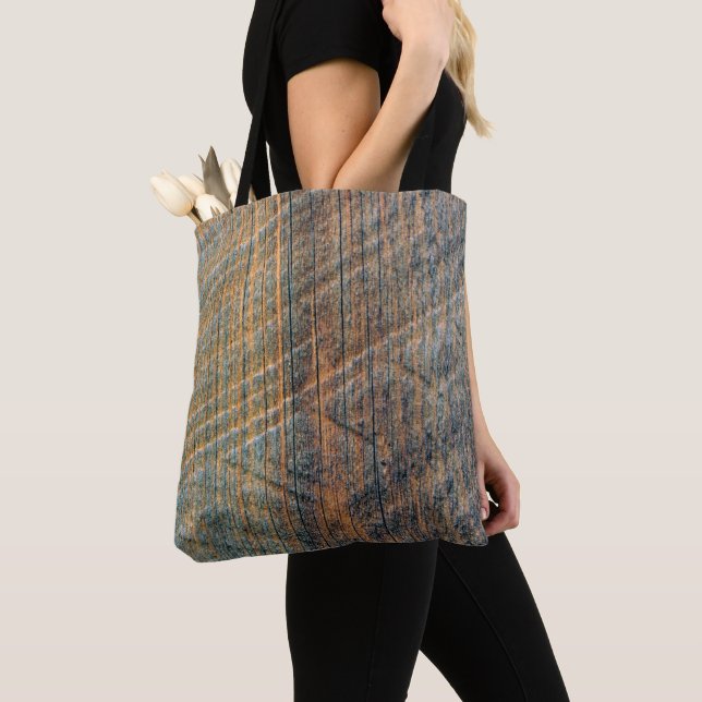 Tote Bag Planche de grange Nature  (De près)