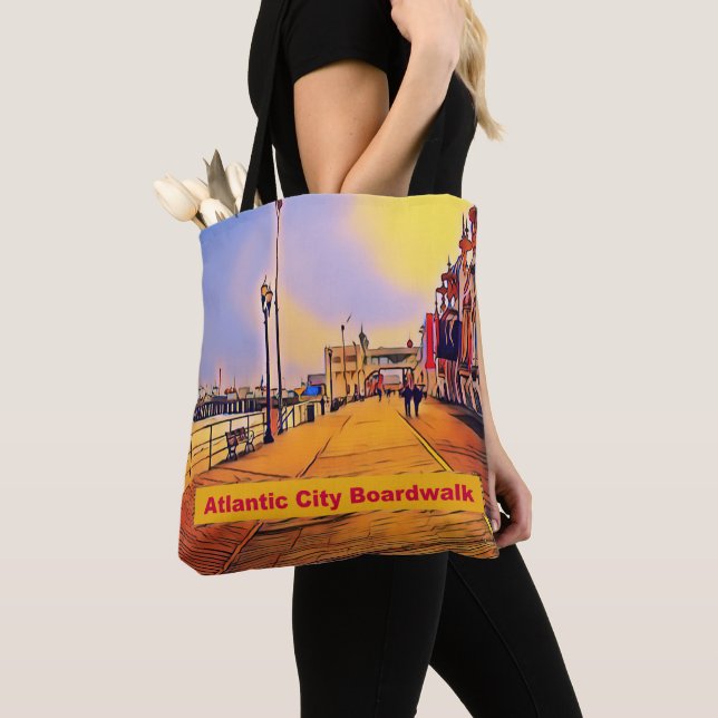 Tote Bag Planche de la Plage Pop Art (De près)