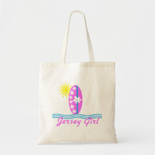 Tote Bag Planche de surf W/Sun de rose de combinaison de