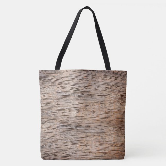 Tote Bag Planche en bois brut (Devant)