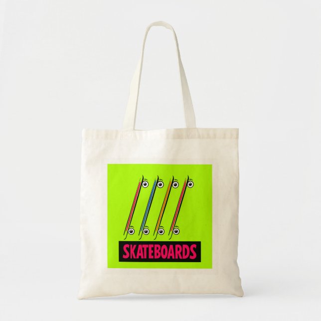 Tote Bag Planches à roulettes minimales (Devant)