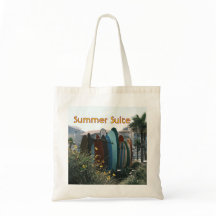 Planches de surf et palmiers de Summer Suite
